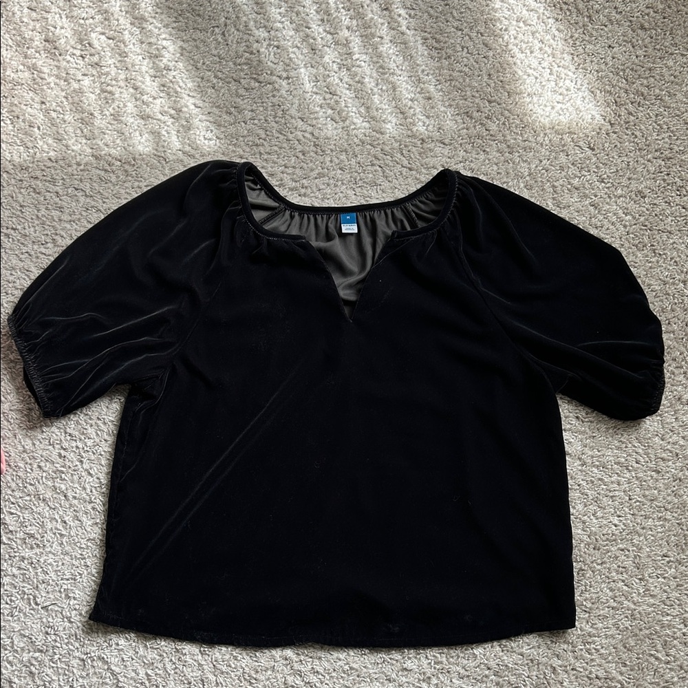 Velvety Black Dressy Tee